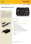 DeLOCK USB adapter kit 10 parts