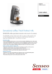 Senseo Senseo HD7852/50 SENSEO® Latte Select Coffee pod machine