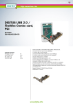 Digitus PCI, USB 2.0 / FireWire Card