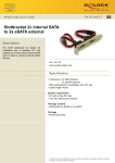 DeLOCK Slotbracket 2x internal SATA > 2x eSATA external