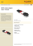 DeLOCK SATA rotate adapter male > female