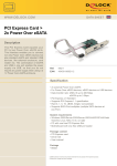 DeLOCK PCI Express Card > 2x Power Over eSATA