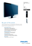 Philips 32" LCD Integrated Digital TV w/ Pixel Plus 3 HD 32" Full HD Black