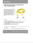Belkin RJ45 CAT-5e Patch Cable, 5 m, Yellow, Snagless Molded (10 Pack)