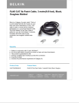 Belkin RJ45 CAT-5e Patch Cable, 3 m, Black, Snagless Molded (10 Pack)