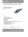 Belkin CAT5e STP Booted Patch Cable: Grey, 3 m (10 Pack)