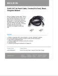 Belkin RJ45 CAT-5e Patch Cable, 5 m, Black, Snagless Molded (10 Pack)