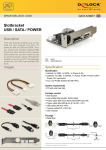 DeLOCK Bracket USB/SATA/POWER