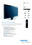 Philips Flat TV 32" with Pixel Plus 3 HD 32" Full HD Black