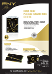 PNY Dimm DDR2 1066MHz (PC2-8500) 5-5-5-15 kit 4GB (2x2GB) XLR8 OC