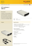 DeLOCK 2.5” enclosure > USB 2.0