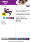 Eminent USB High Performance Link Cable