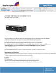 StarTech.com 2 Port USB KVM Switch Audio & Ethernet Hub