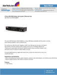 StarTech.com 4-Port USB KVM Switch Audio & Ethernet Hub
