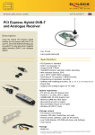 DeLOCK PCI Express Hybrid DVB-T/Analogue Receiver