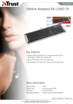Trust Slimline Keyboard KB-1350D CH