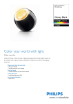 Philips LivingColors Mini LED lamp Glossy Black