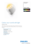 Philips LivingColors Mini LED lamp Glossy White