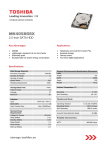 Toshiba MK4058GSX hard disk drive