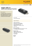DeLOCK Adapter USB 2.0 > eSATA with Backup Function
