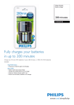 Philips MultiLife SCB4365NB 200 minutes Battery charger
