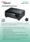 Optoma EP781 data projector