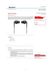 Sony MDR-EX300SLB In Ear Ex Headphones