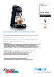 Senseo Senseo Coffee Pod System Latte Select
