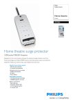 Philips Surge protector SPN7840 Home theatre 8 outlets