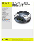 Coby Digital AM/FM Clock