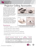 Premier Mounts False ceiling adapter (2'x2' tile replacement) (PP-FCMA)