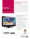 Viewsonic 32" Widescreen LCD TV 32" Black