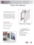 Premier Mounts Ultra-Flat Mount f/ LCD Displays (PRF)