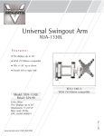 Premier Mounts Universal Swingout Arm for 13-30" Displays (XUA-1330L)