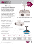 Premier Mounts Universal Projector Mount with adjustable channel (PBL-UMS)