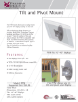 Premier Mounts Universal Tilt/Pivot Mount for LCD (PTM)