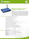 Trendnet Wireless 3-Port Print Server