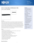 Tripp Lite 8-Port 1U Rack-Mount KVM Switch, PS/2