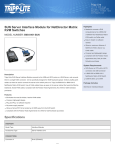 Tripp Lite SUN Server Interface Module for NetDirector Matrix KVM Switches