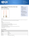 Tripp Lite Duplex Multimode 62.5/125 Fiber Patch Cable (LC/SC), 1M (3-ft.)