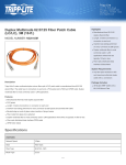 Tripp Lite Duplex Multimode 62.5/125 Fiber Patch Cable (LC/LC), 3M (10-ft.)