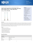 Tripp Lite 10Gb Duplex Multimode 50/125 OM3 LSZH Fiber Patch Cable (LC/LC) - Aqua, 5M (16-ft.)