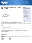 Tripp Lite Cat5e 350MHz Snagless Molded Patch Cable (RJ45 M/M) - Gray, 5-ft.