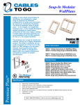 C2G Snap-In Single Gang Wall Plate - White