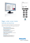Philips LCD widescreen monitor 20.1" wide WSXGA
