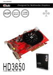 CLUB3D VGA Radeon HD3650 512MB DDR2 AGP