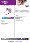 Eminent Portable 2.5" Harddisk Enclosure SATA