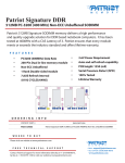 Patriot Memory DDR 512MB CL3 PC3200 (400MHz) Non-ECC Unbuffered SODIMM