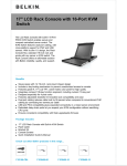 Belkin 17" LCD Rack Console with 16-Port KVM Switch