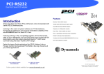 Dynamode PCI to Serial Dual Port Adapter Card